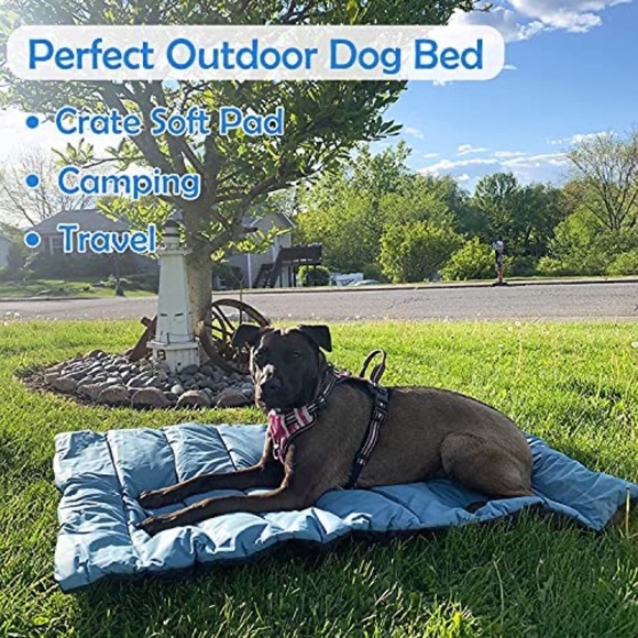 Outdoor Indoor Washable Waterproof Portable Camping Travel Dog Bed Mat 44" x 26" - Picture 5 of 7